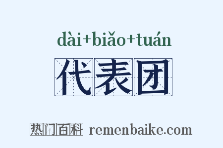 代表团是什么意思的图片
